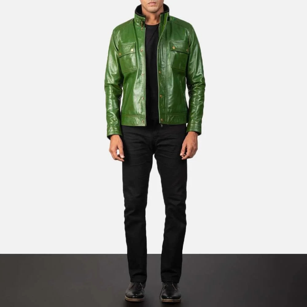 Darren Leather Biker Jacket