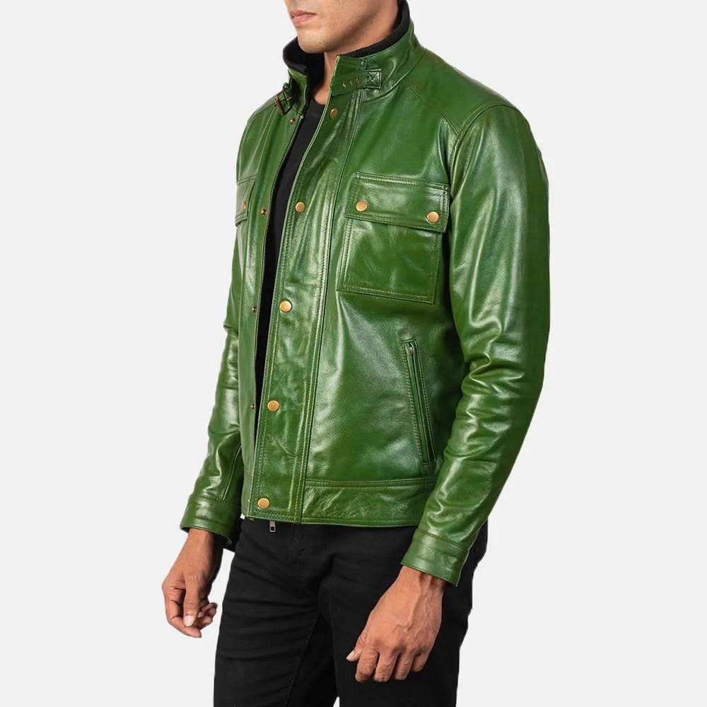 Darren Leather Biker Jacket