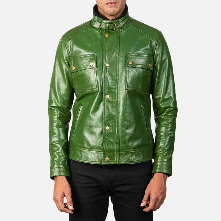Darren Leather Biker Jacket
