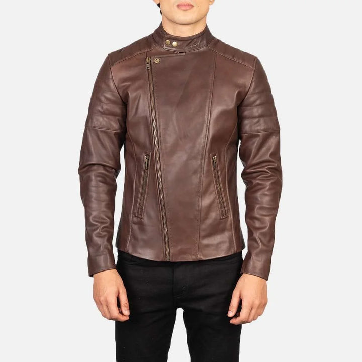 Faisor Leather Biker Jacket