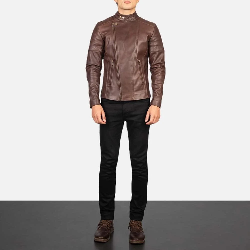 Faisor Leather Biker Jacket