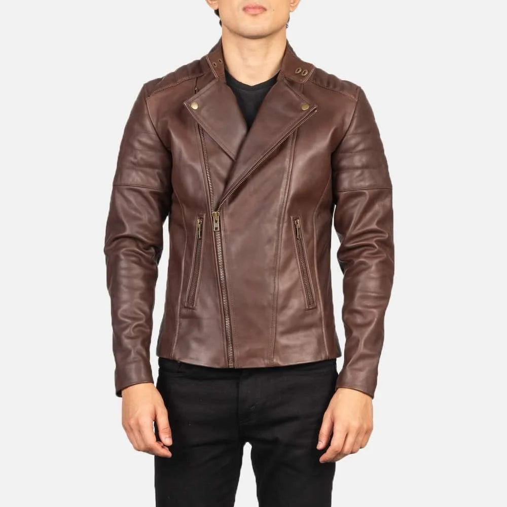 Faisor Leather Biker Jacket