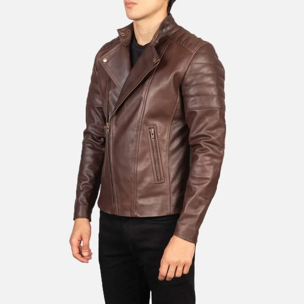 Faisor Leather Biker Jacket