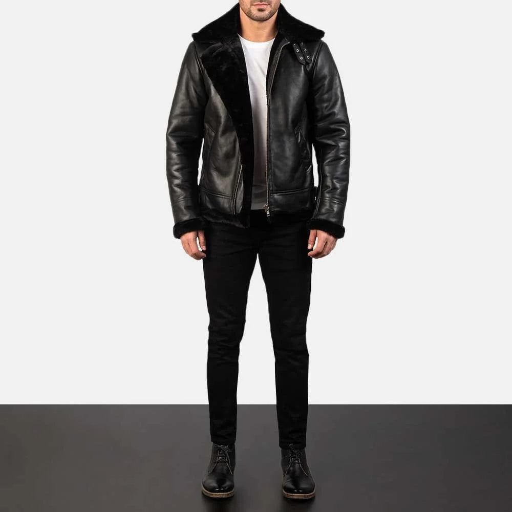 Francis B-3 Leather Bomber Jacket