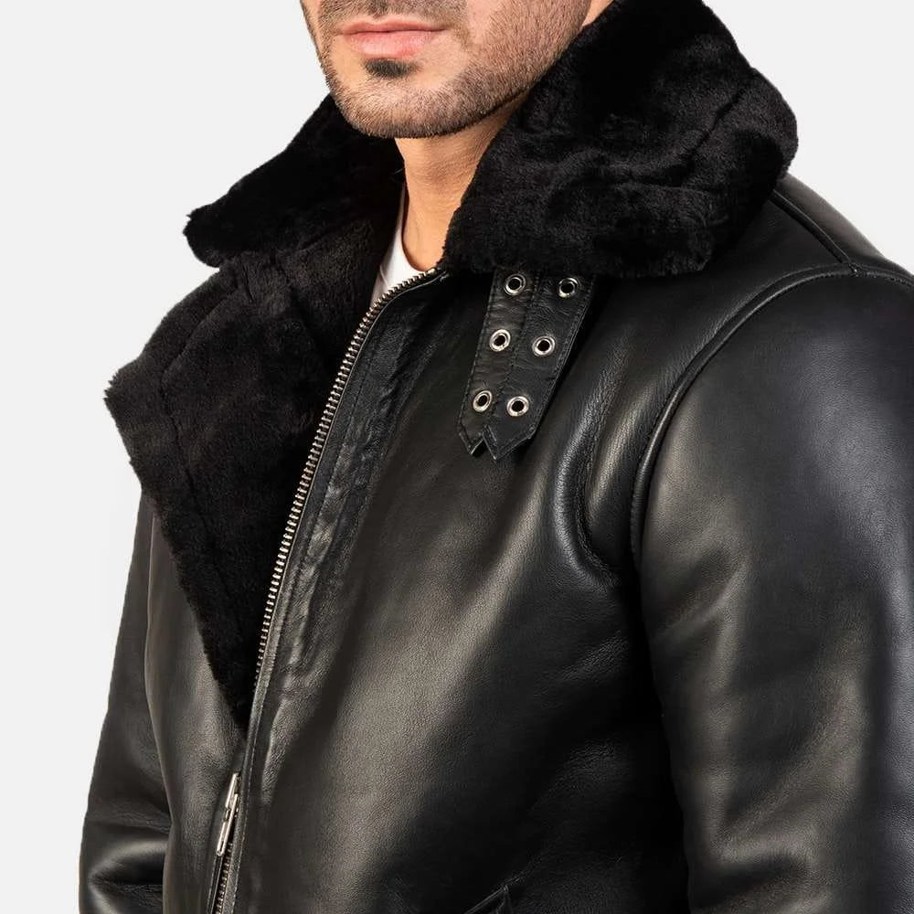 Francis B-3 Leather Bomber Jacket