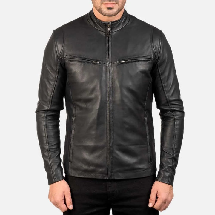 Ionic Leather Biker Jacket