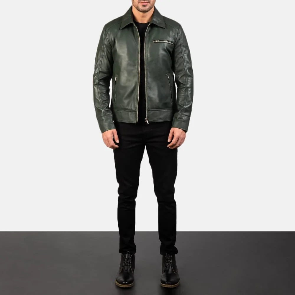 Legacy Black Leather Biker Jacket