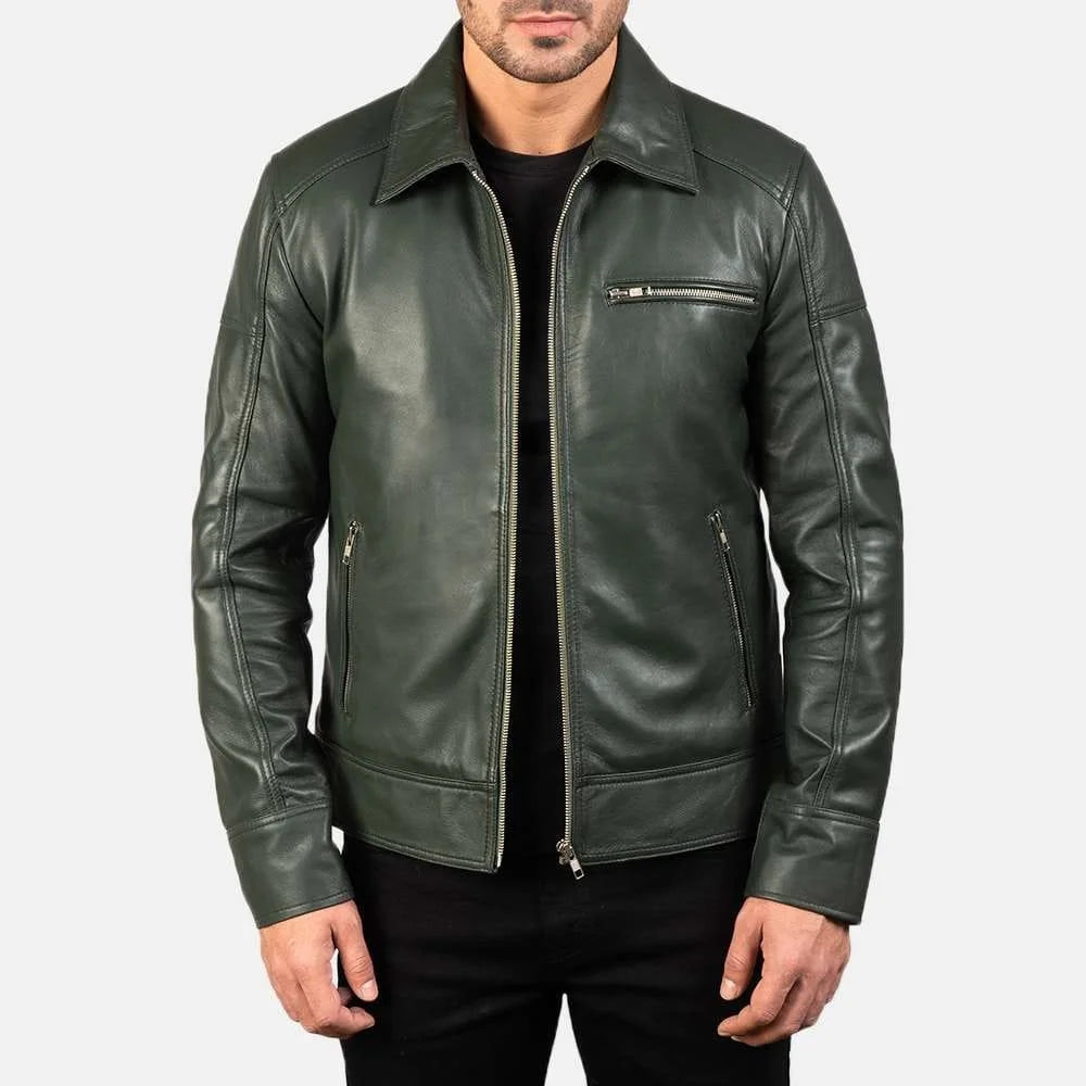 Legacy Black Leather Biker Jacket