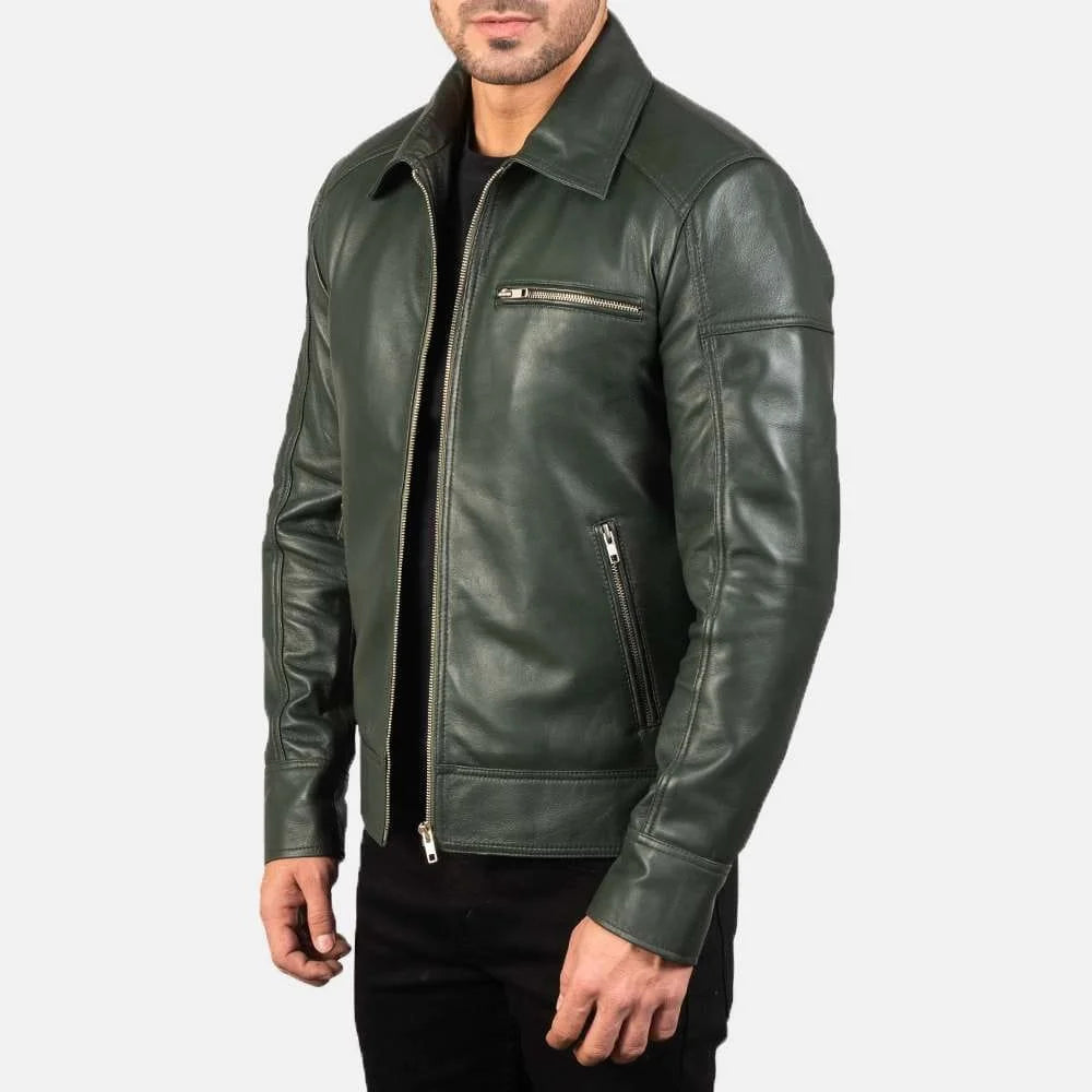 Legacy Black Leather Biker Jacket