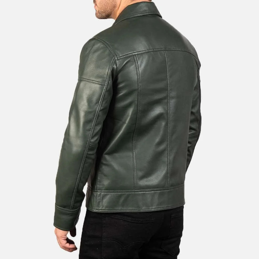 Legacy Black Leather Biker Jacket