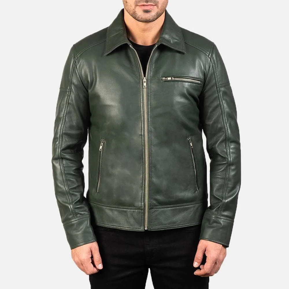 Legacy Black Leather Biker Jacket