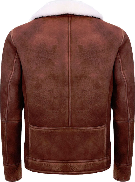 Men’s Vesper Brown Sheepskin Leather Jacket