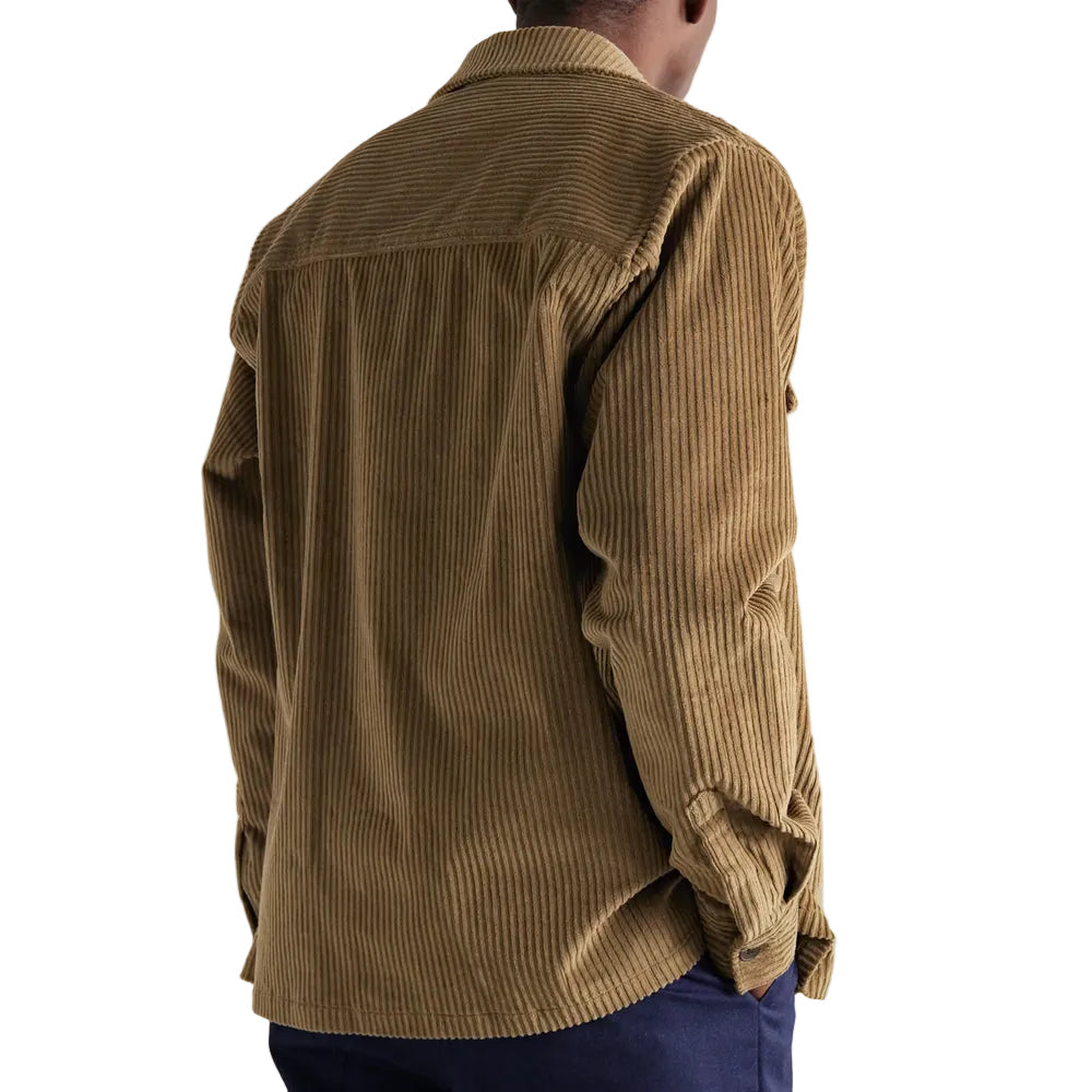 Men’s Atlas Light Brown Cowhide Leather Shirt