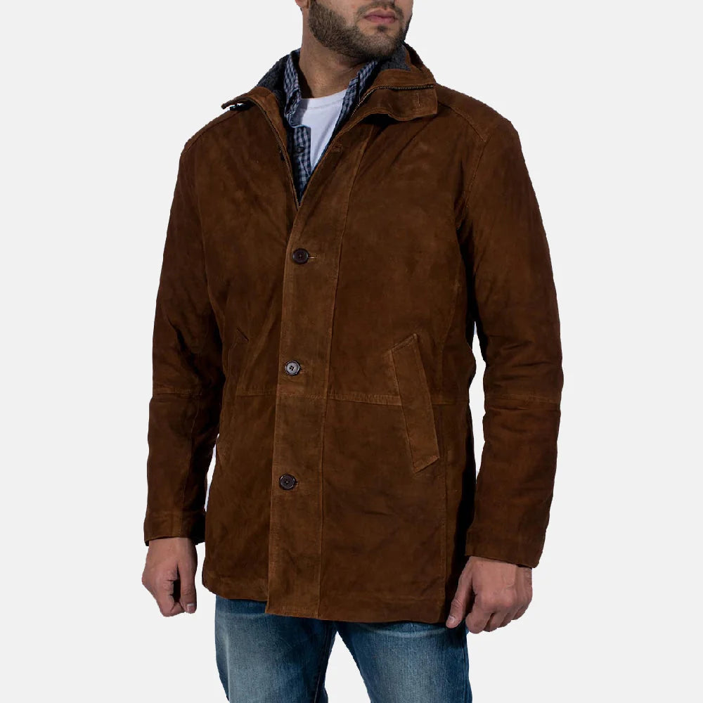 Custom Janice Benson Suede Coat