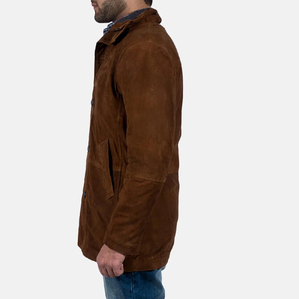 Custom Janice Benson Suede Coat