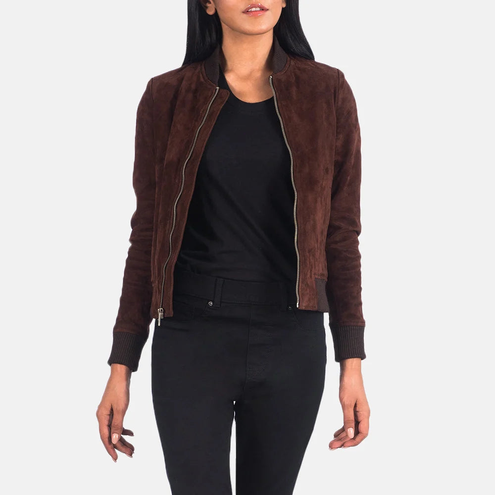 Bliss Leather Bomber Jacket