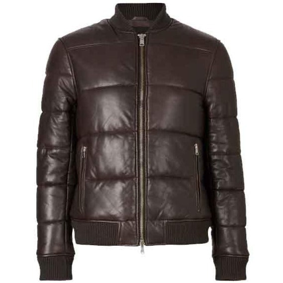 Men’s Bowen Cowhide Leather Bomber Jacket
