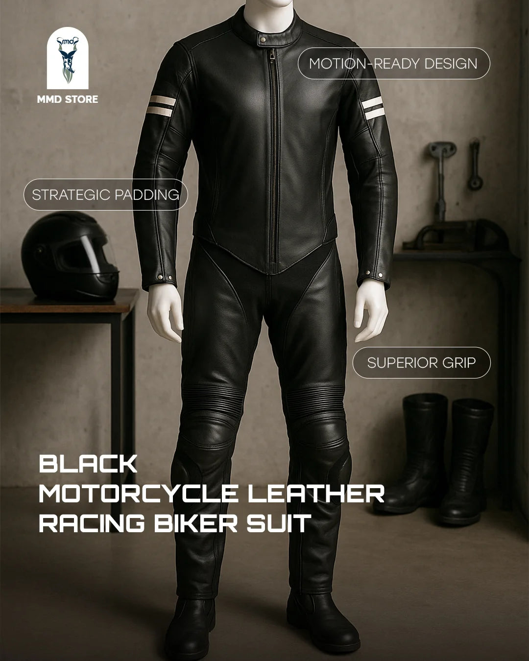 Damian Leather Biker Jacket