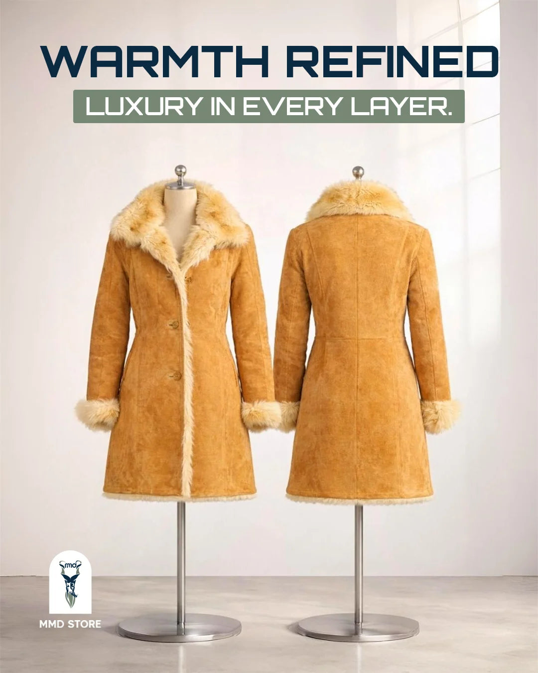 Erica Shearling Leather Coat