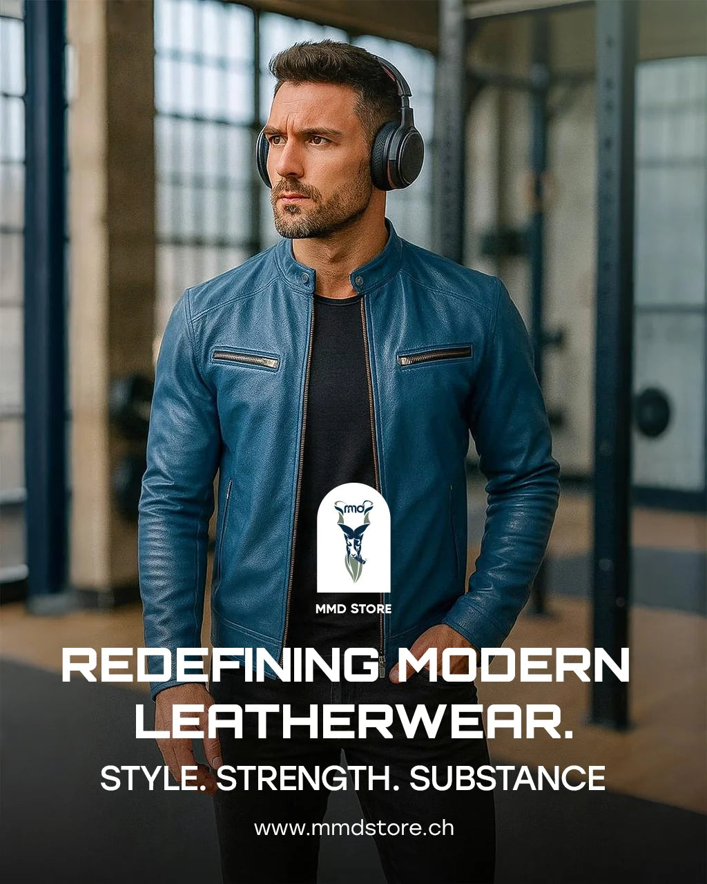 Mack Leather Biker Jacket