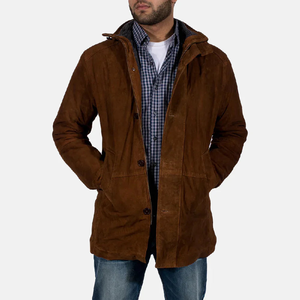Custom Janice Benson Suede Coat