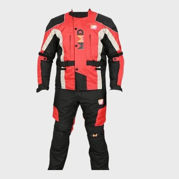 Two-Piece Leather Motorcycle Suit for Men