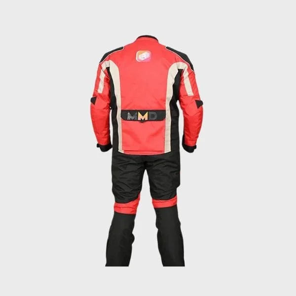 Two-Piece Leather Motorcycle Suit for Men