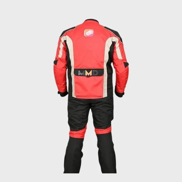 Two-Piece Leather Motorcycle Suit for Men