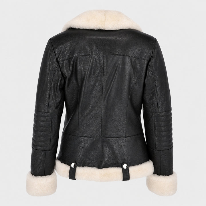 Women’s Armand Black Sheepskin Leather Jacket
