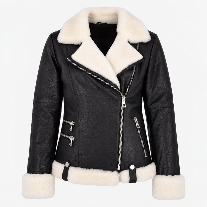 Women’s Armand Black Sheepskin Leather Jacket