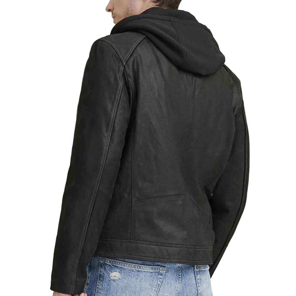 Men’s Weston Cowhide Leather Biker Jacket