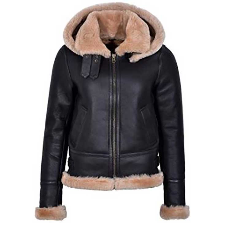 Women’s Helena Cowhide Leather Aviator Jacket