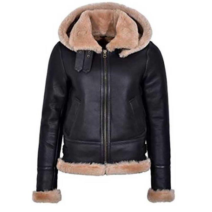 Women’s Helena Cowhide Leather Aviator Jacket