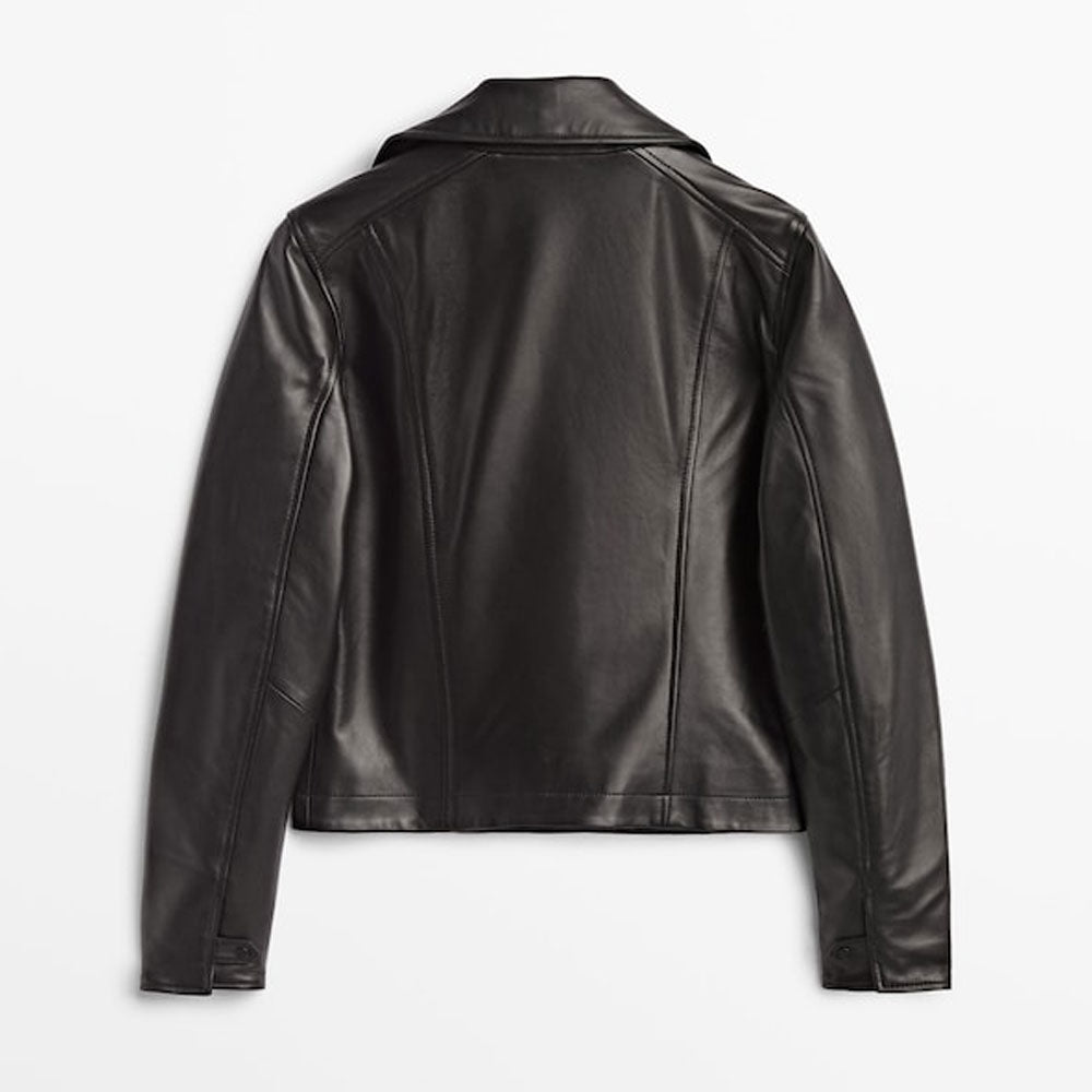 Women’s Nolan Cowhide Leather Biker Jacket