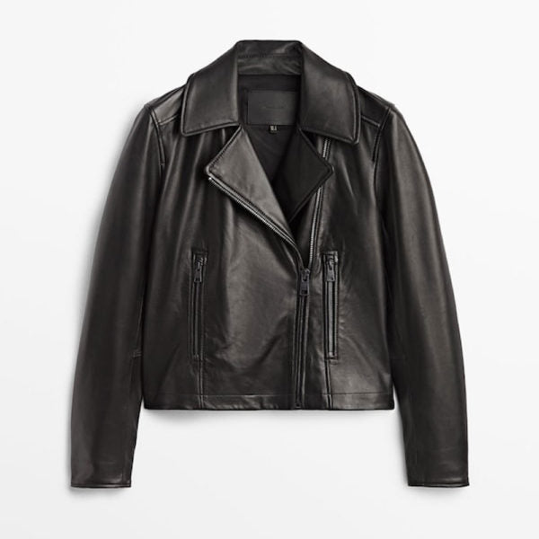 Women’s Nolan Cowhide Leather Biker Jacket