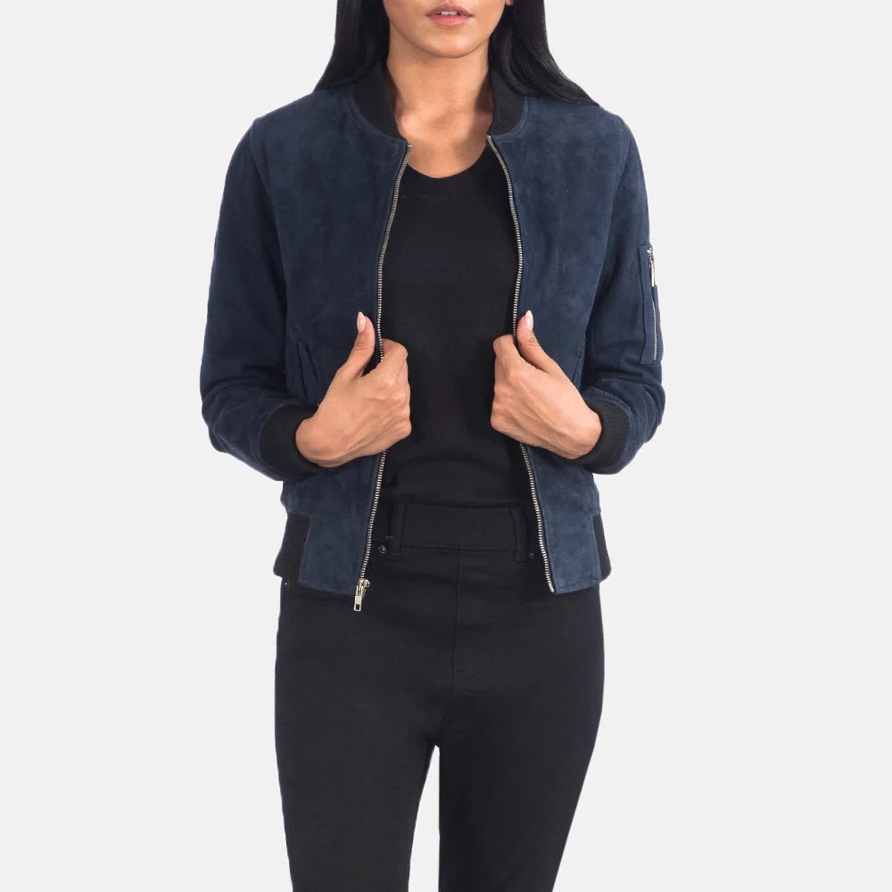 Ava Ma-1 Leather Bomber Jacket