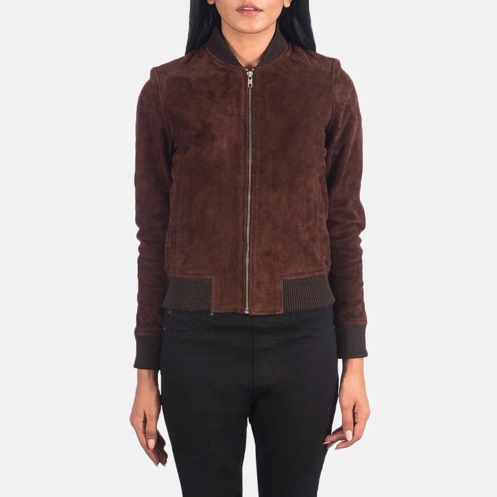 Bliss Leather Bomber Jacket