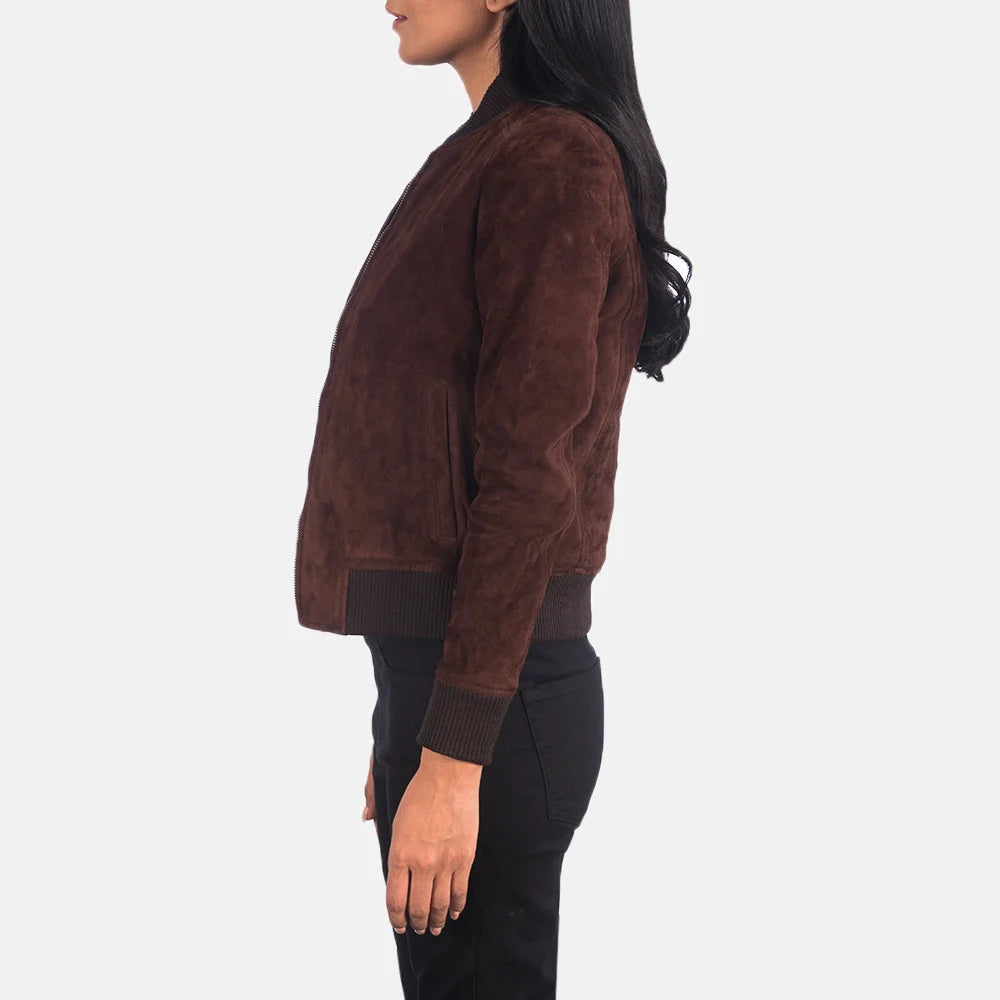Bliss Leather Bomber Jacket