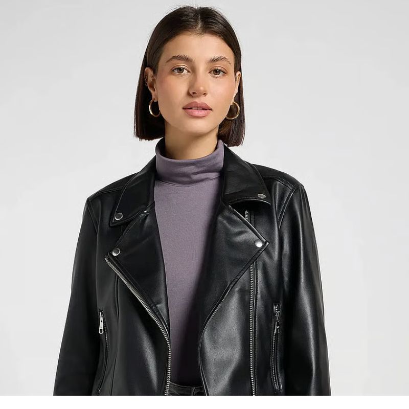 Women’s Eden Lambskin Leather Biker Jacket