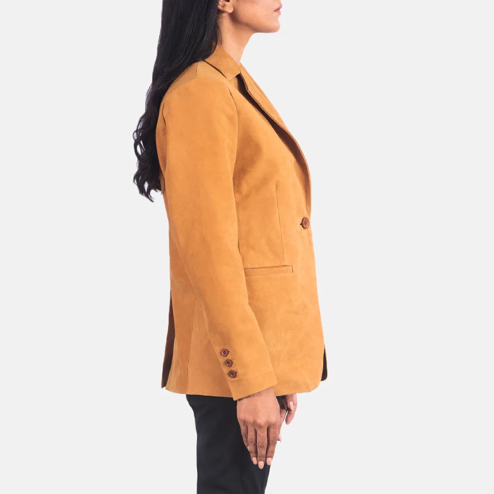 Norma Leather Blazer