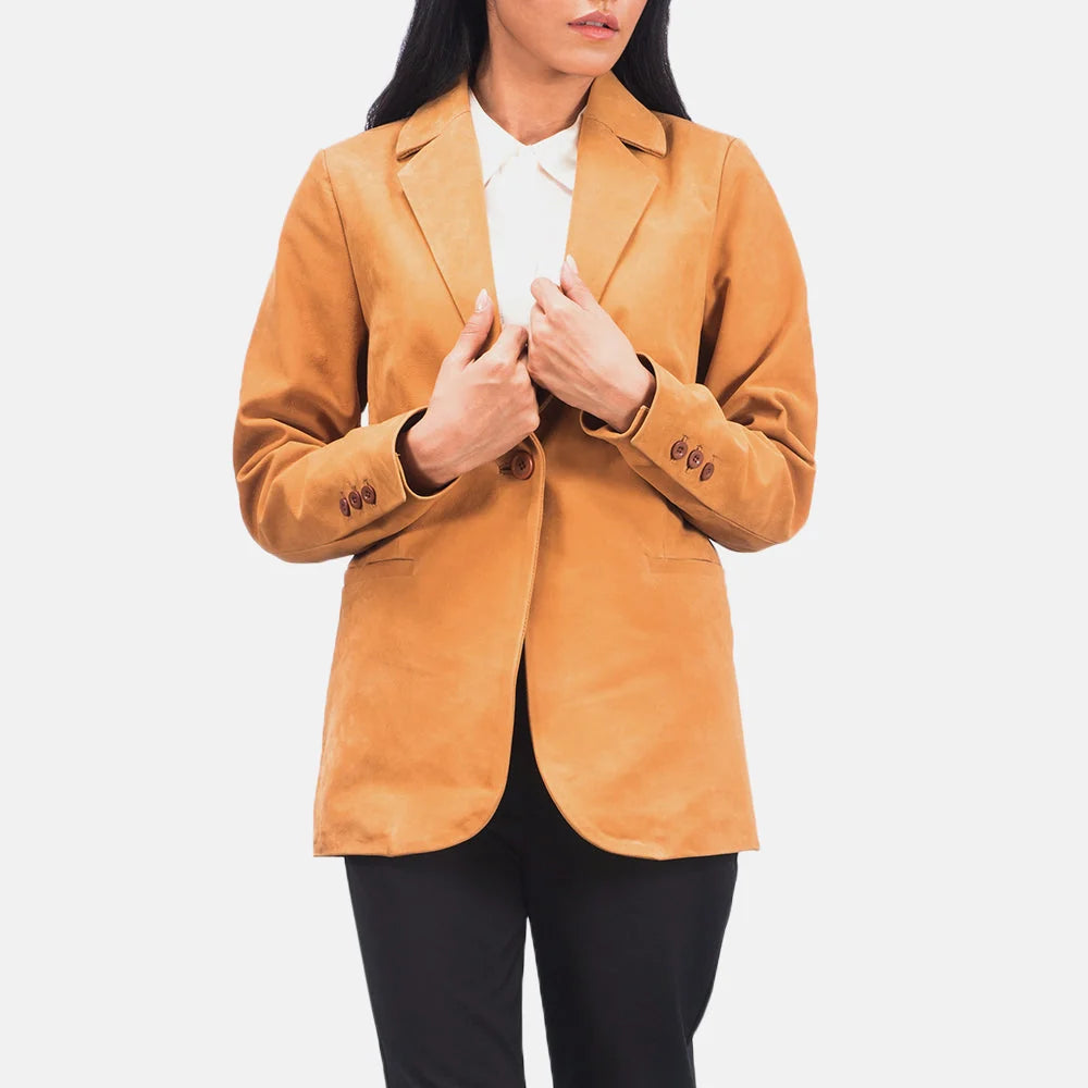 Norma Leather Blazer