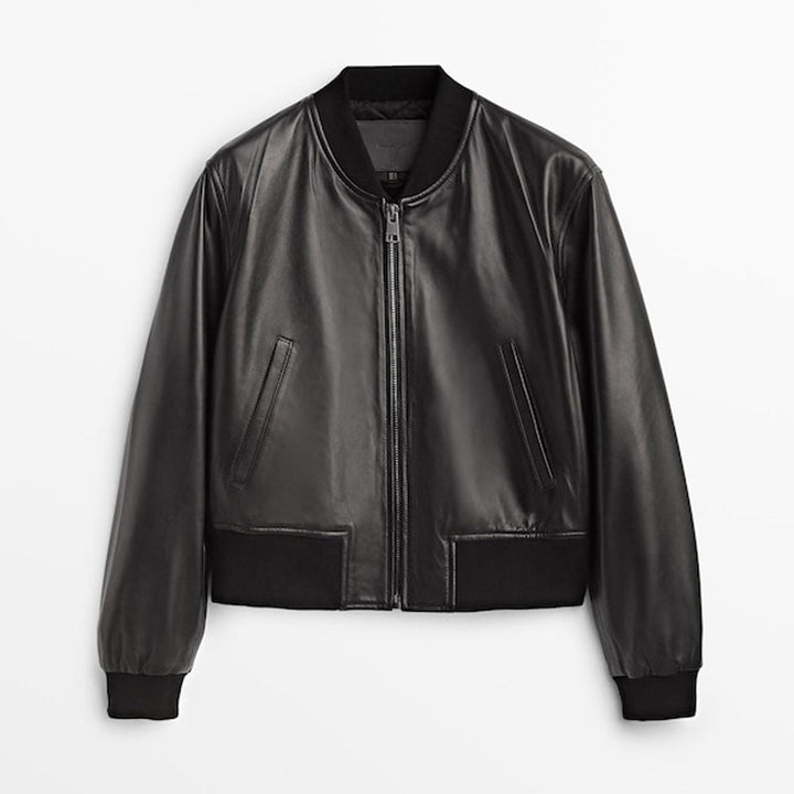 Women’s Enzo Sheepskin Leather Aviator Jacket