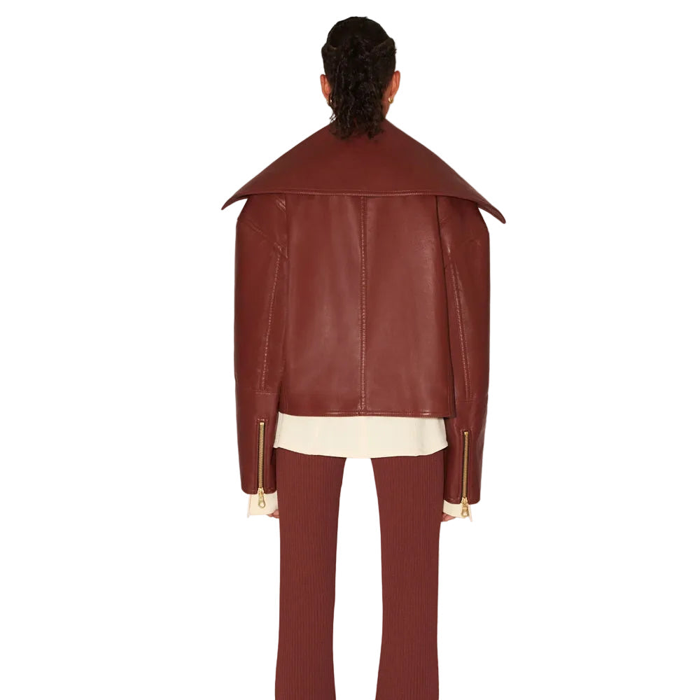 Women’s Designers Red Sheepskin Leather Jacket