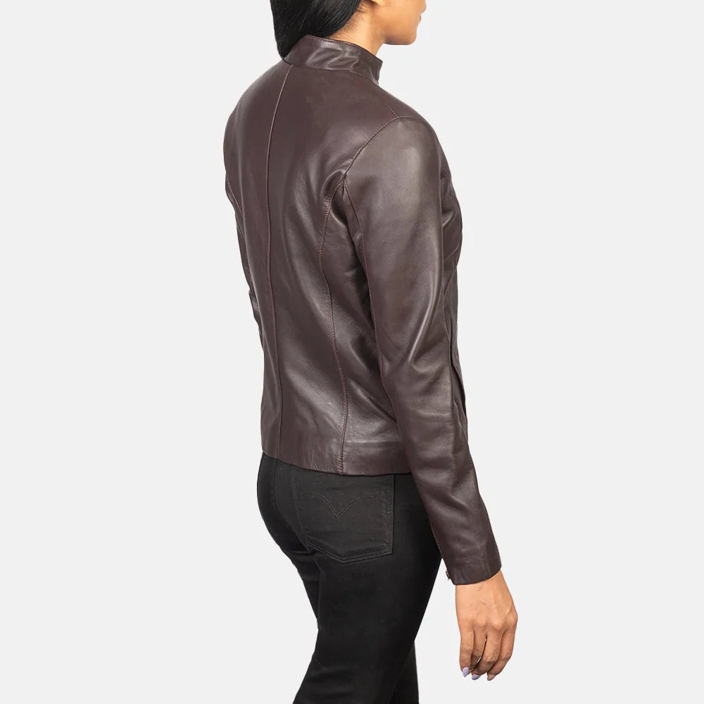 Rumella Leather Biker Jacket