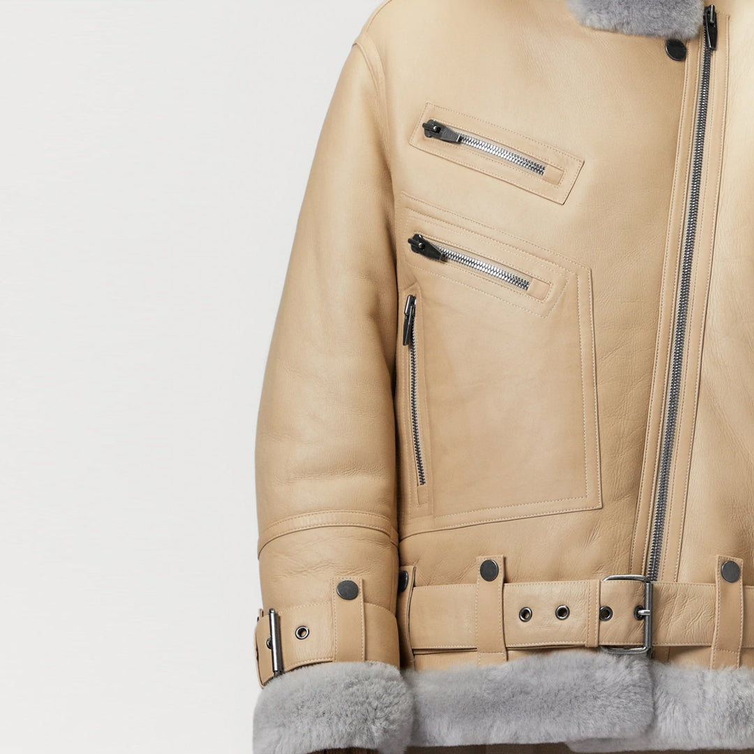 Women’s Zane Sheepskin Leather Coat