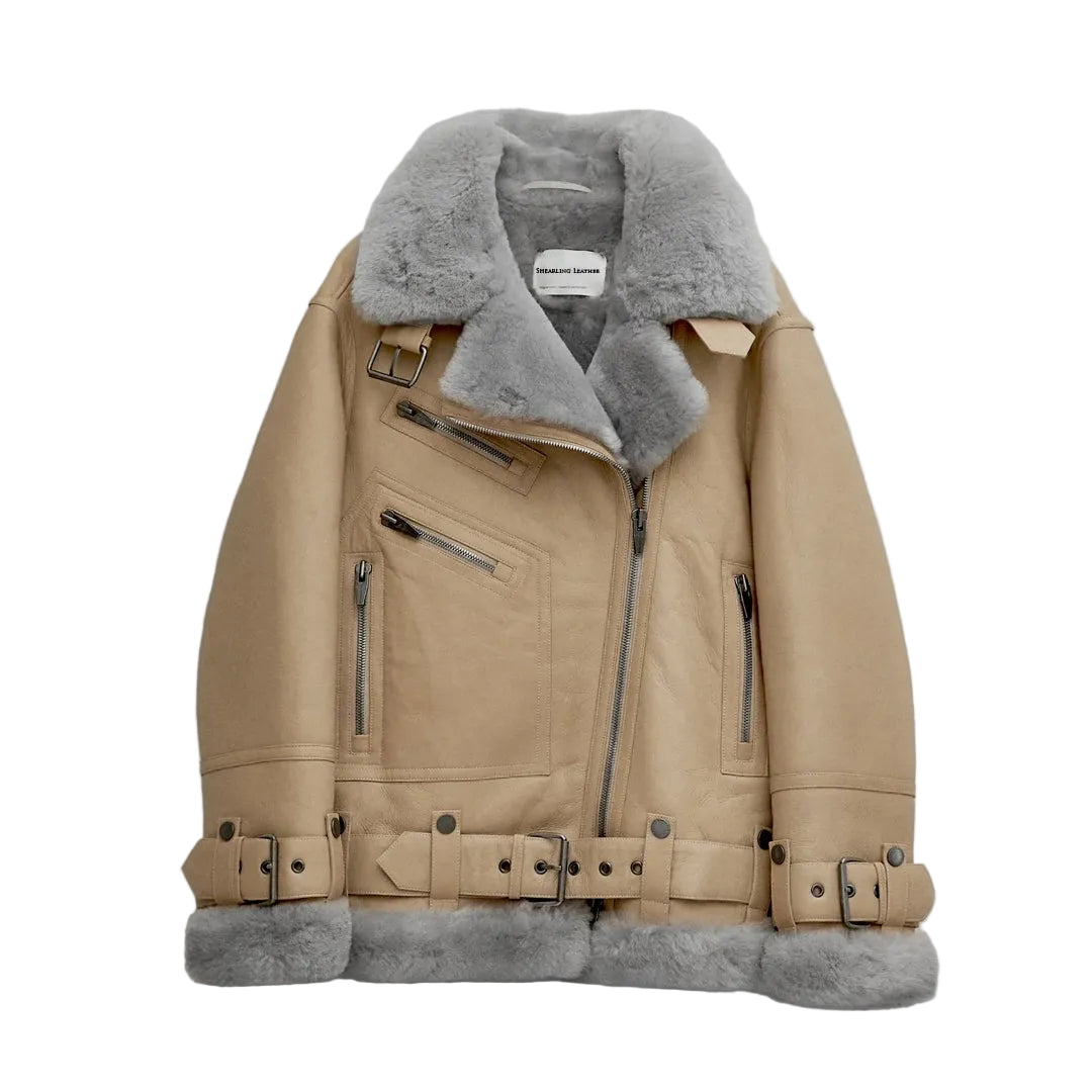 Women’s Zane Sheepskin Leather Coat