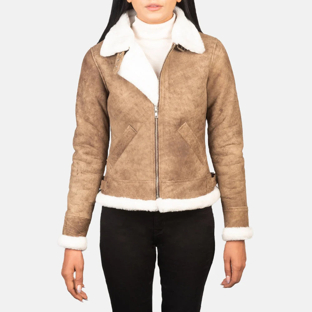 Sherilyn B-3 Leather Bomber Jacket