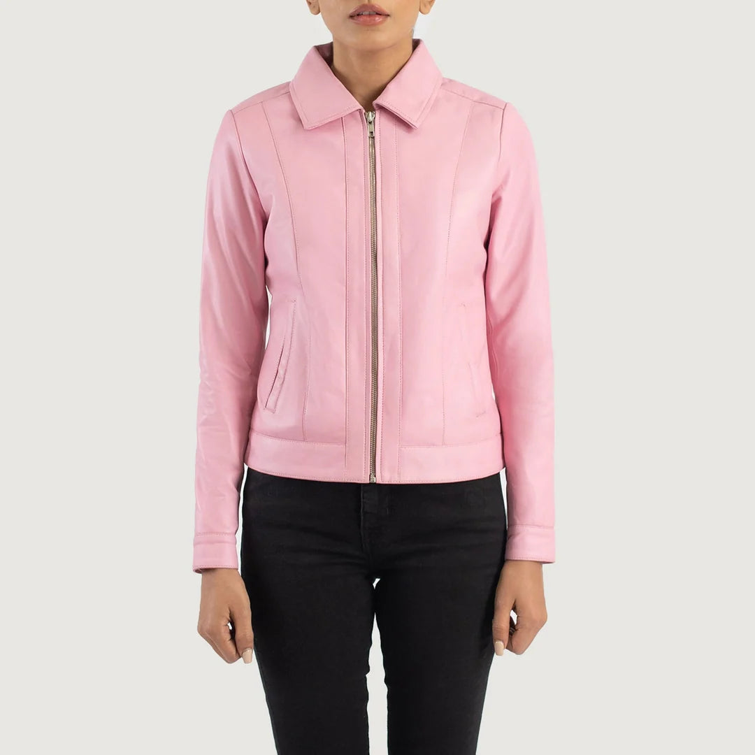Vixen Classic Collar Leather Jacket