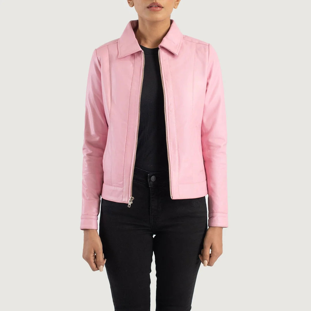 Vixen Classic Collar Leather Jacket