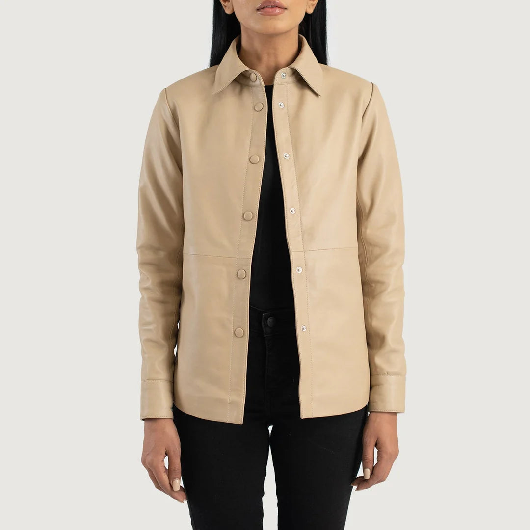 Zenith Leather Shirt Jacket